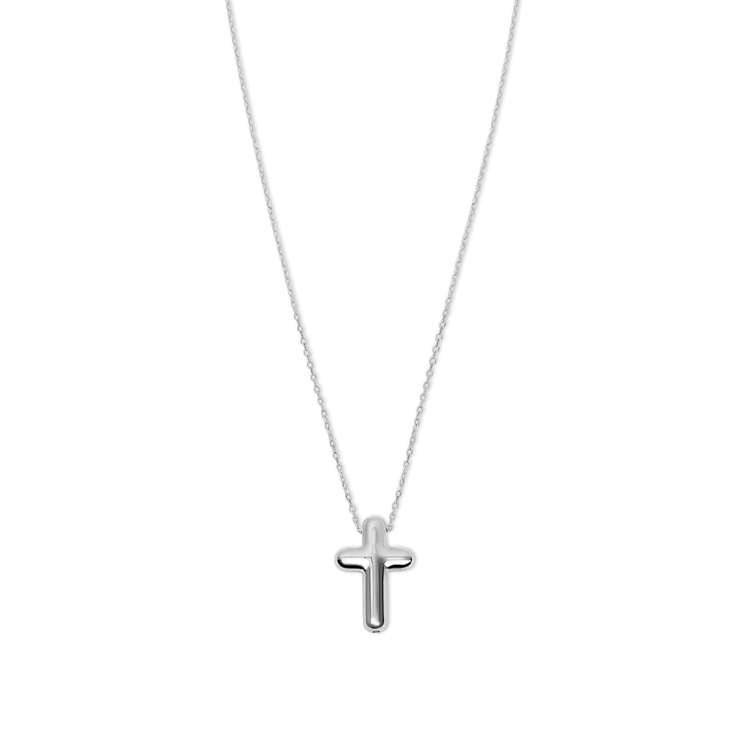 PUFFY CROSS NECKLACE