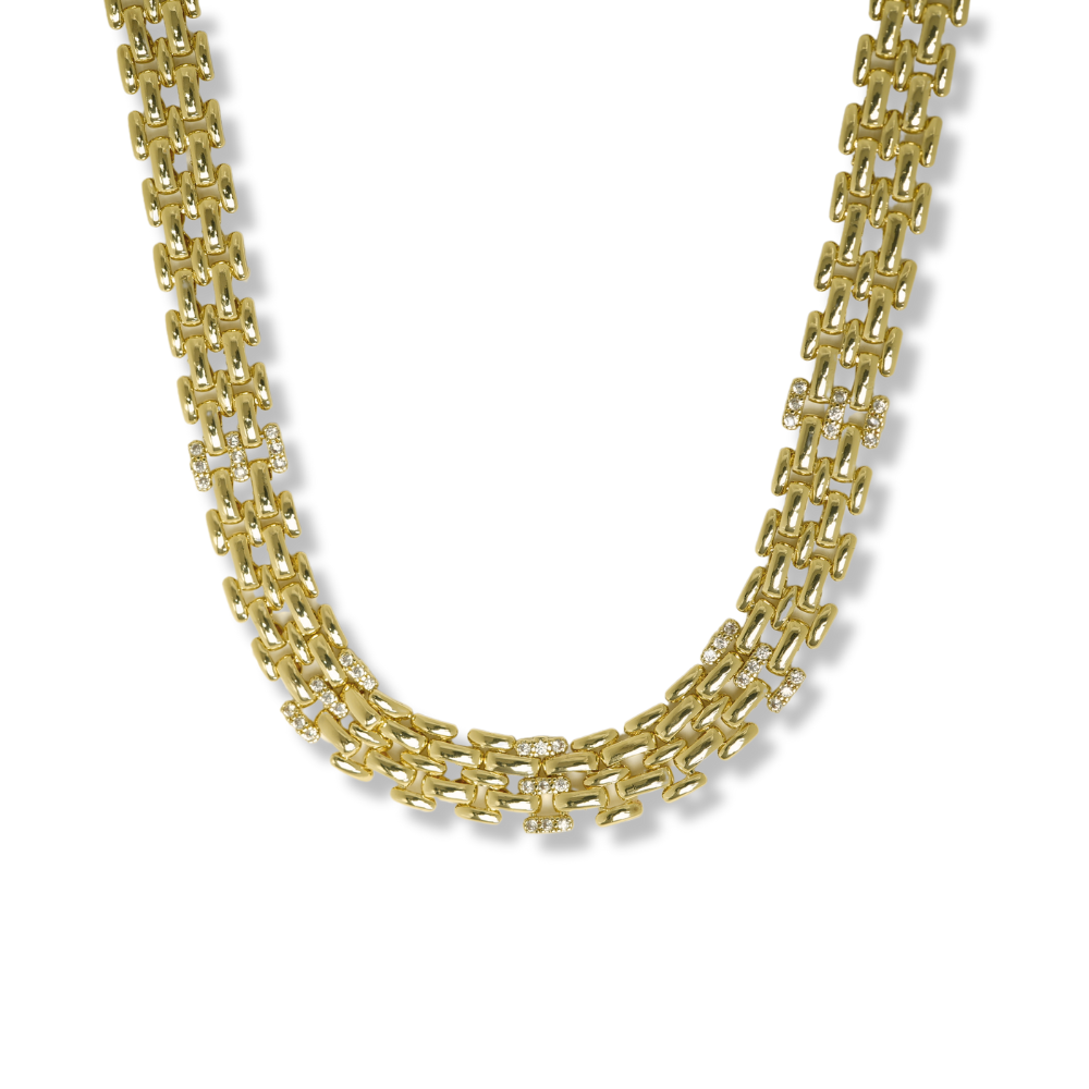 PAVE PANTHERA LINK NECKLACE