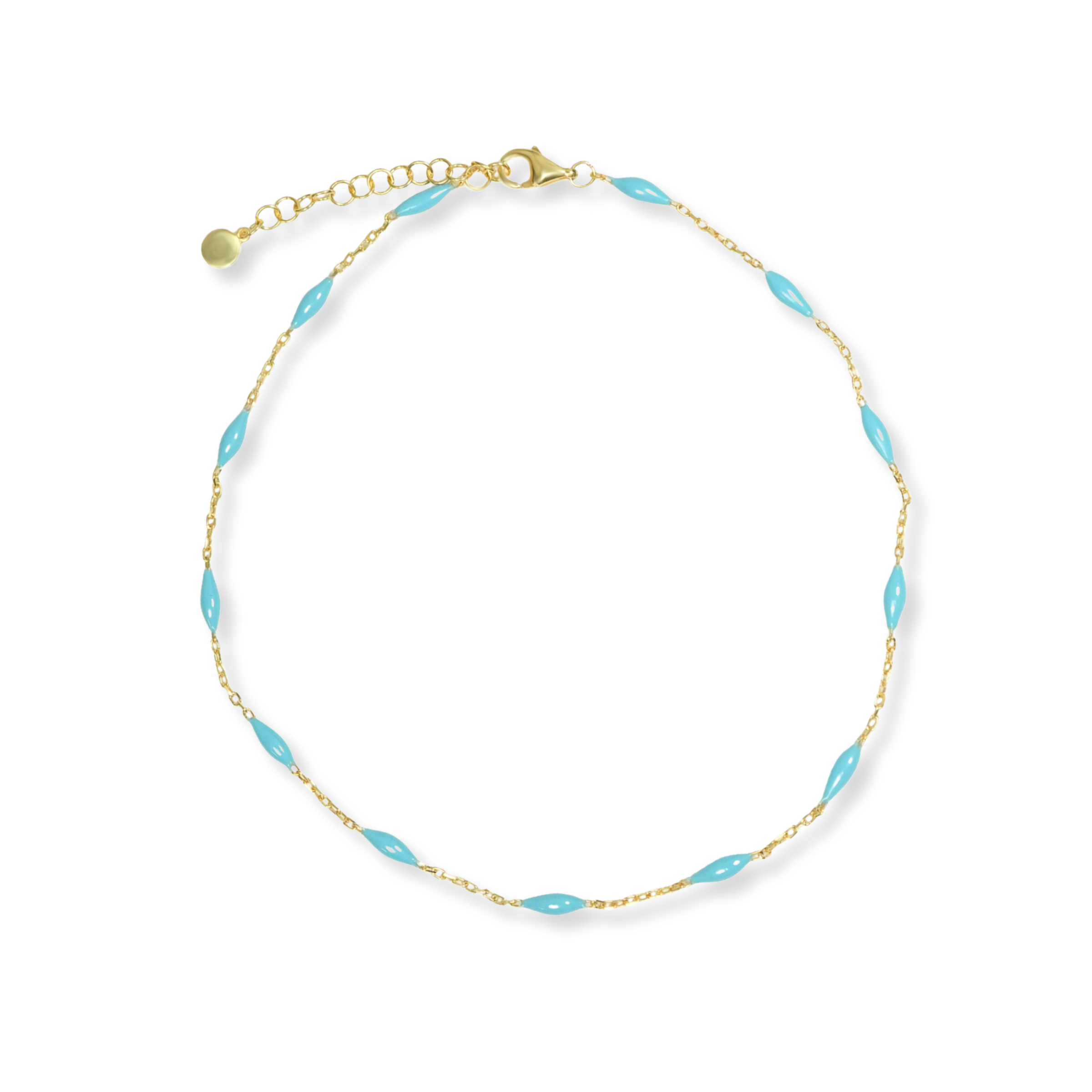 THE AQUA ENAMAL ANKLET