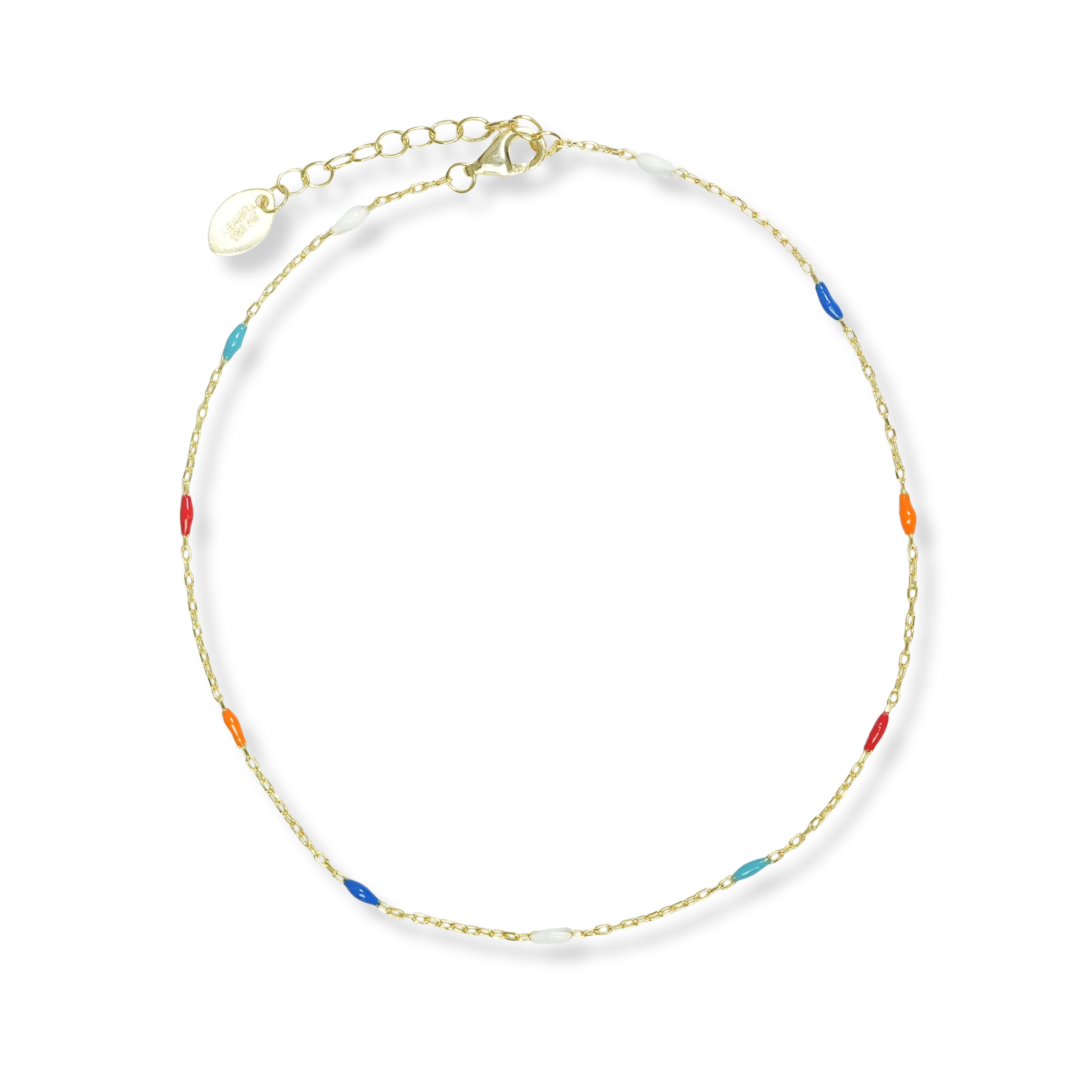 THE MULTICOLORED ENAMEL ANKLET