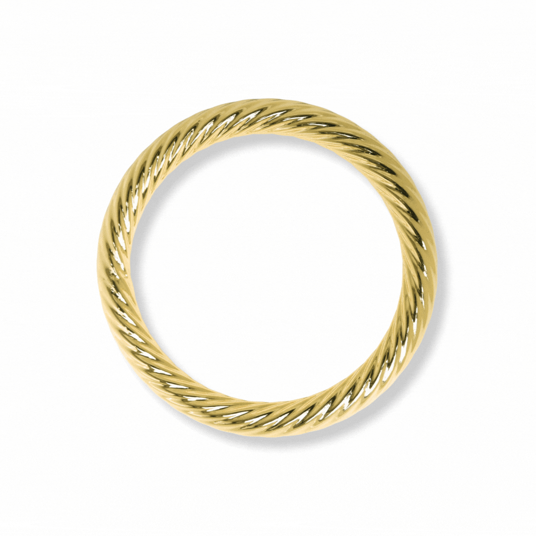 TWISTED WHITNEY BANGLE