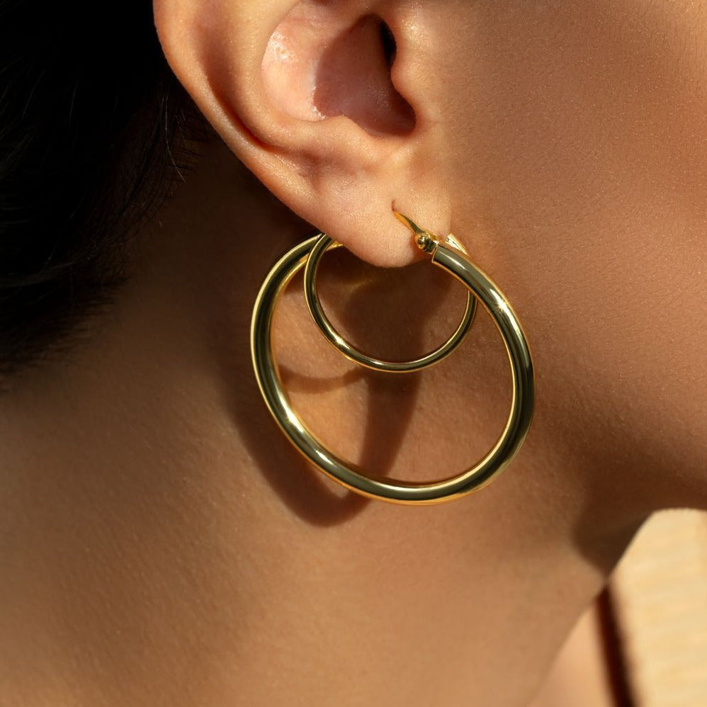 最安値購入 herlipto Double Hoop Earrings - ネット売品 - goldcare