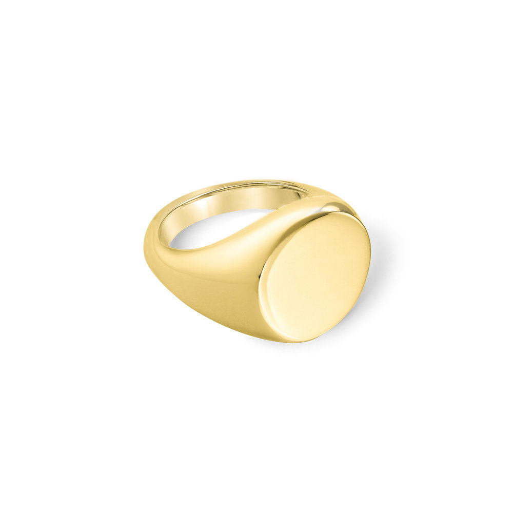 PERSONALIZED ROUND PINKY RING