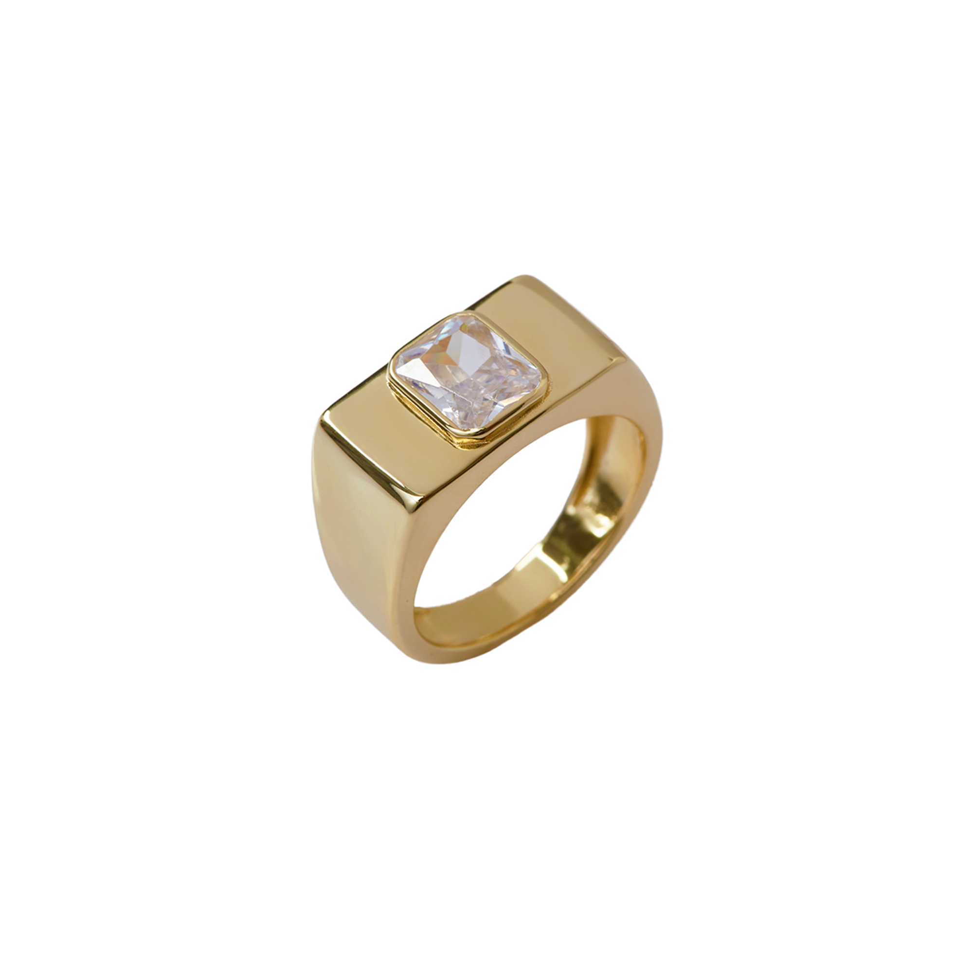 THE BAGUETTE SQUARE COCKTAIL RING