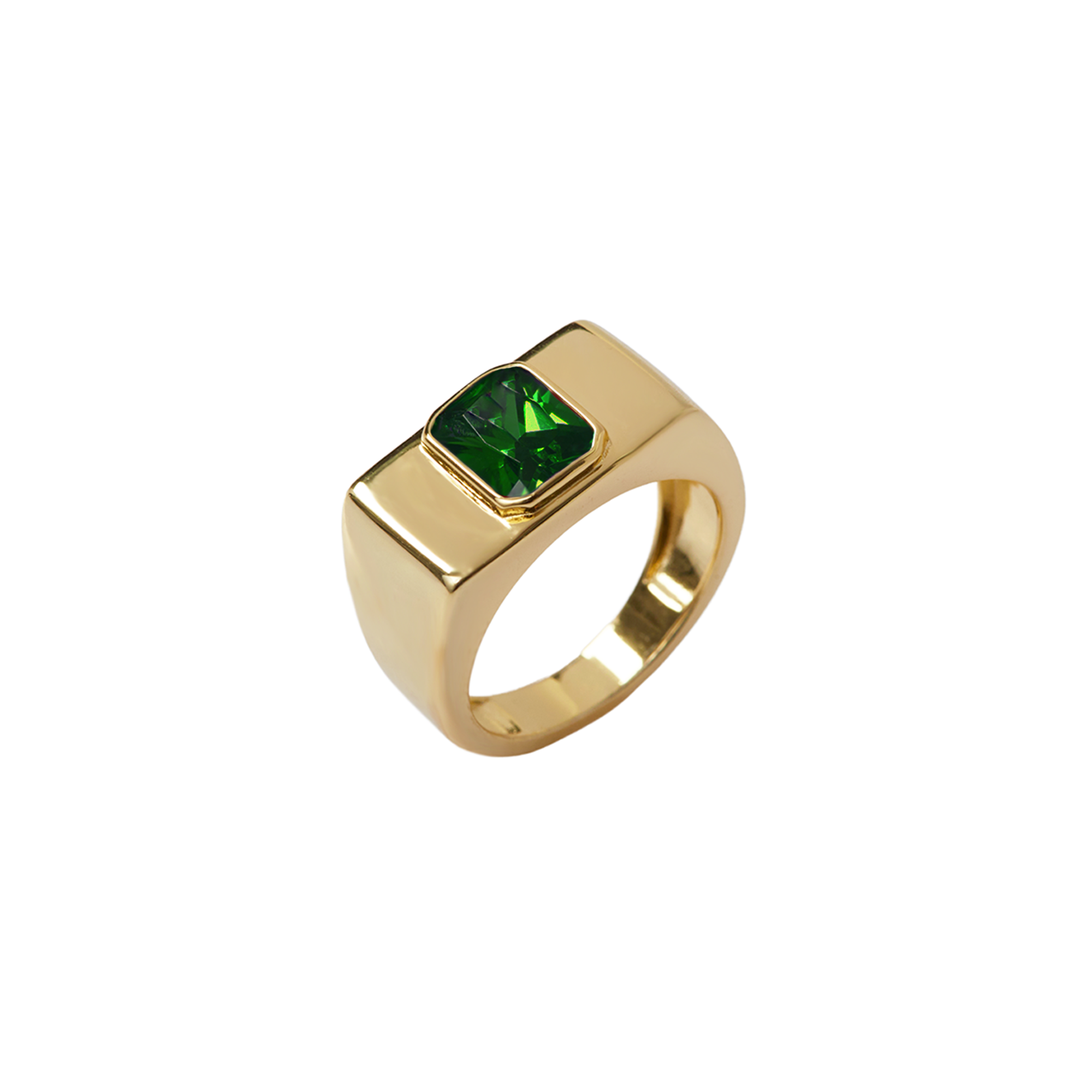 THE BAGUETTE SQUARE COCKTAIL RING